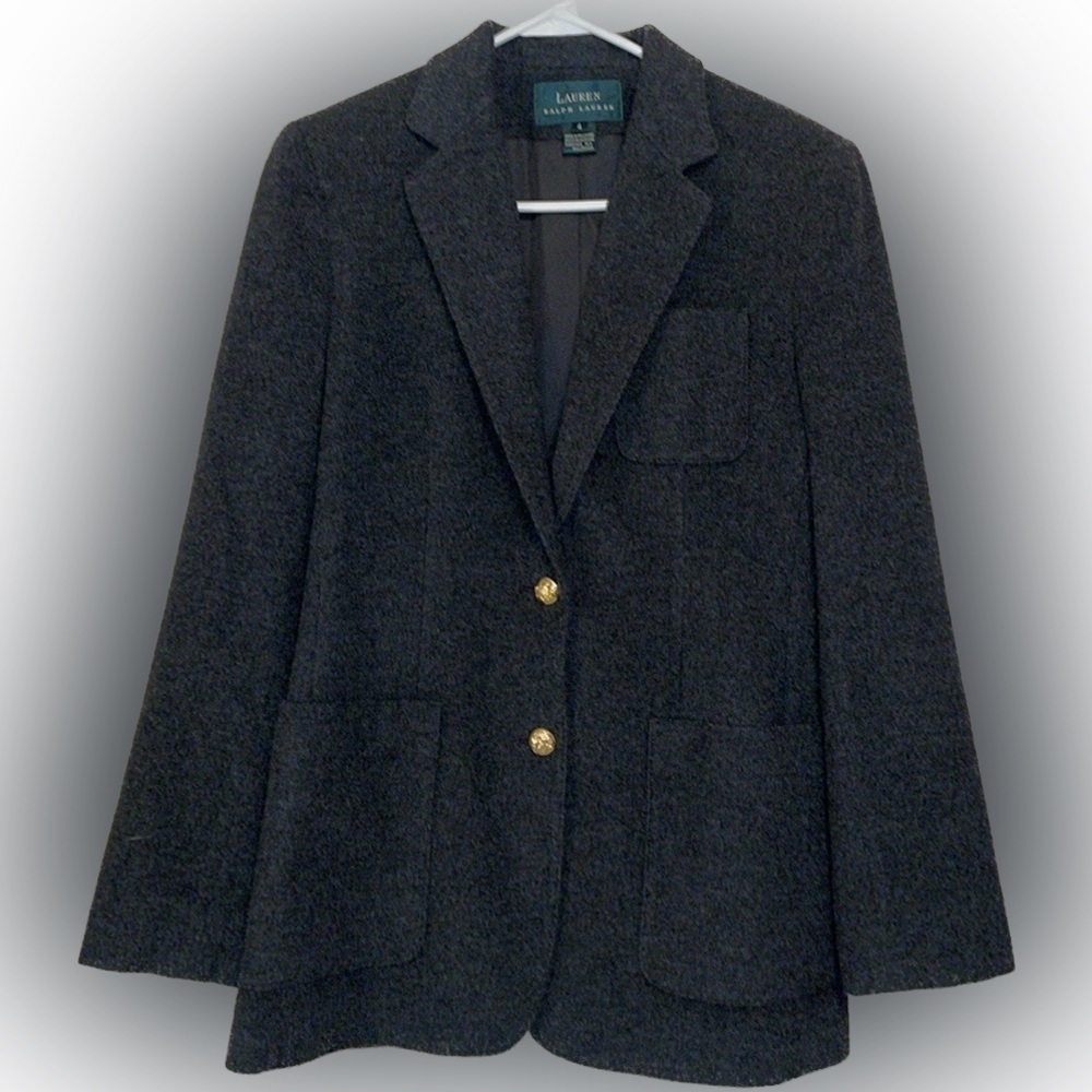 Ralph Lauren Black Blazer with Gold Buttons